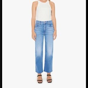 MOTHER DENIM PETITE LIL’ ZIP RAMBLER FLOOD